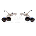 Axle Back Exhaust, Quad Burnt Tips