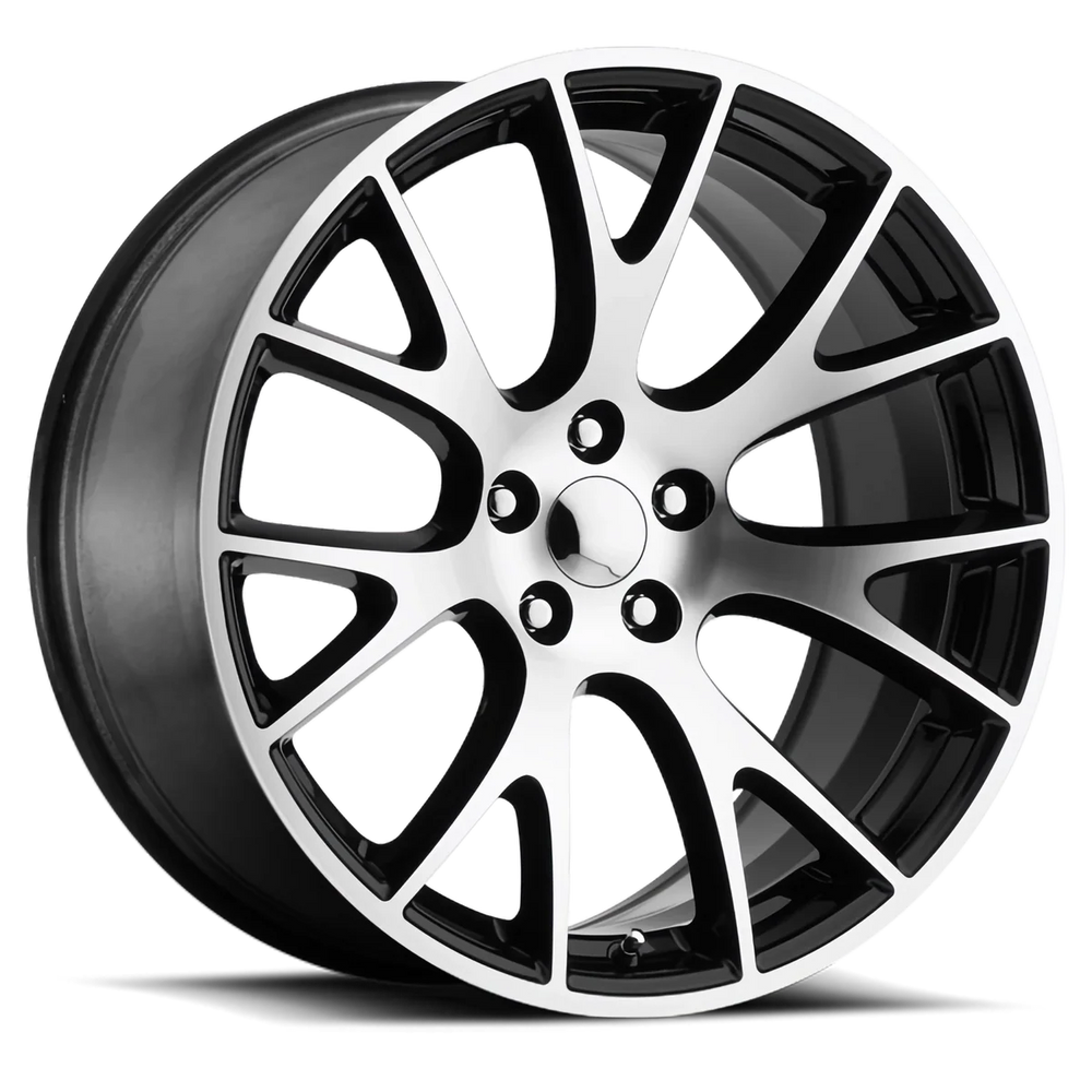 FR 70 20x9.5 +15mm 5x115mm Gloss Black Machined Face Wheel