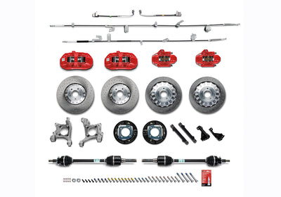 Brembo 15.5" Front & 14.9" Rear Cross-Drilled Rotor Kit