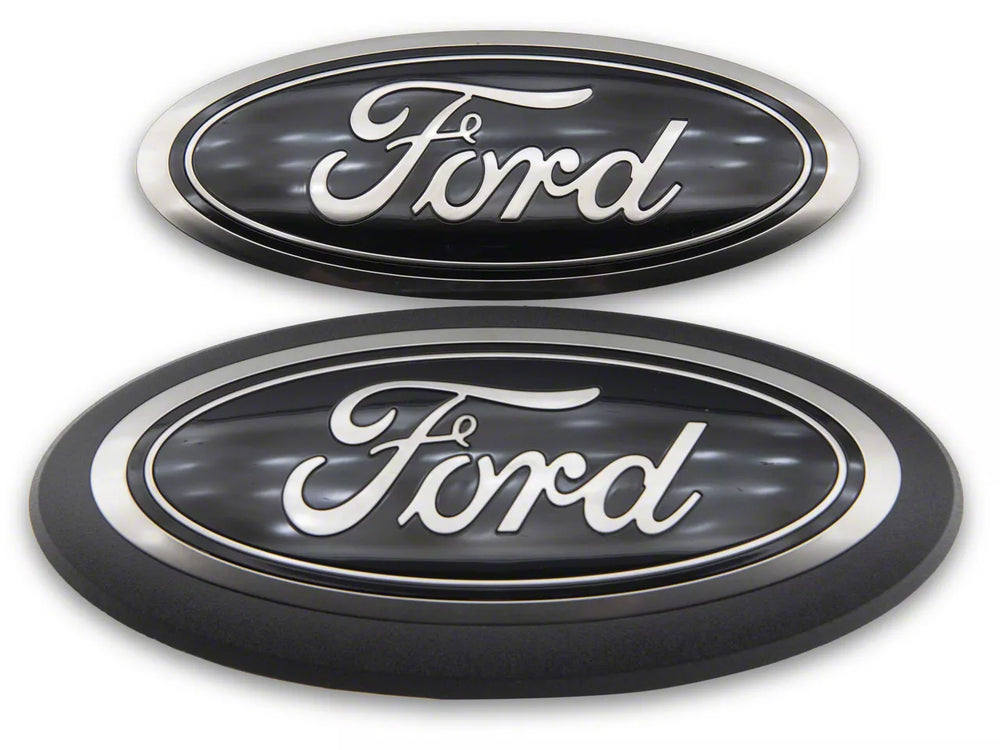 Black Oval Grille Emblem