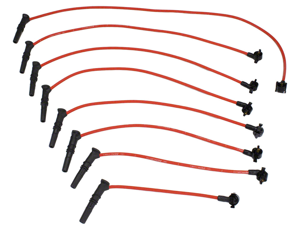 Racing 9mm Spark Plug Wire Set Red