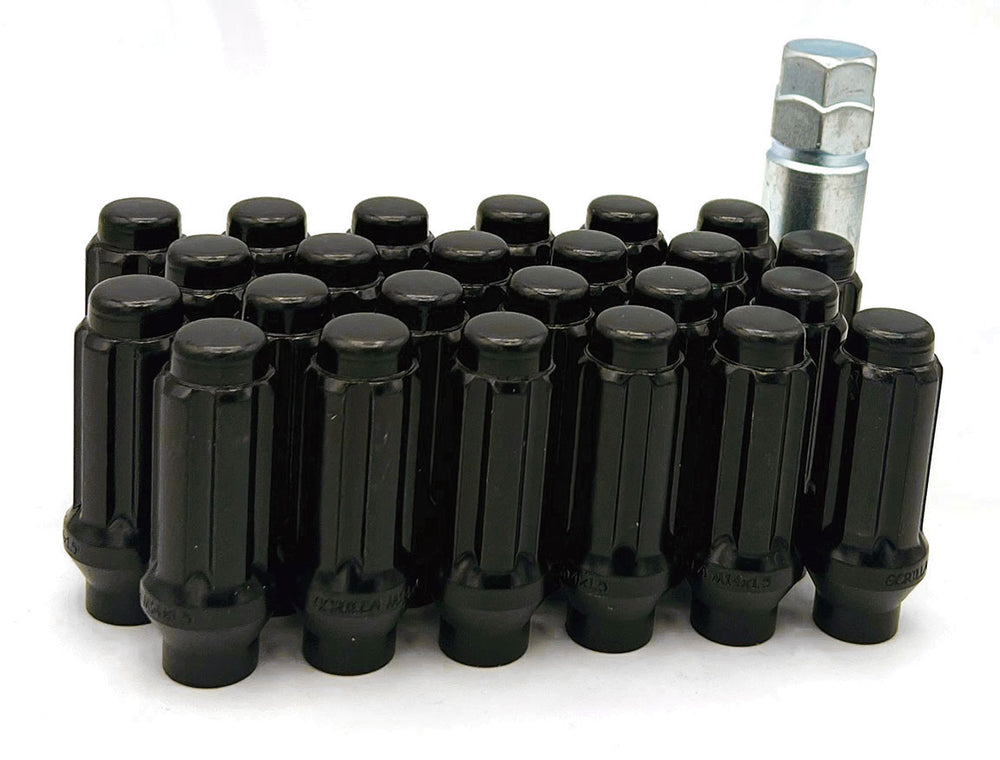 24-Piece ET Lug Nut Set, 12mm x 1.5 Black