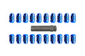 20-Piece Wheel Lug Nut Kit, 12mm x 1.50, Blue