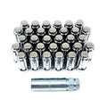 32 pc Spline Duplex Lug Nuts, Chrome, 9/ IN, 23mm OD