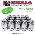 Acorn Bulge Lug Nuts 1/2-20