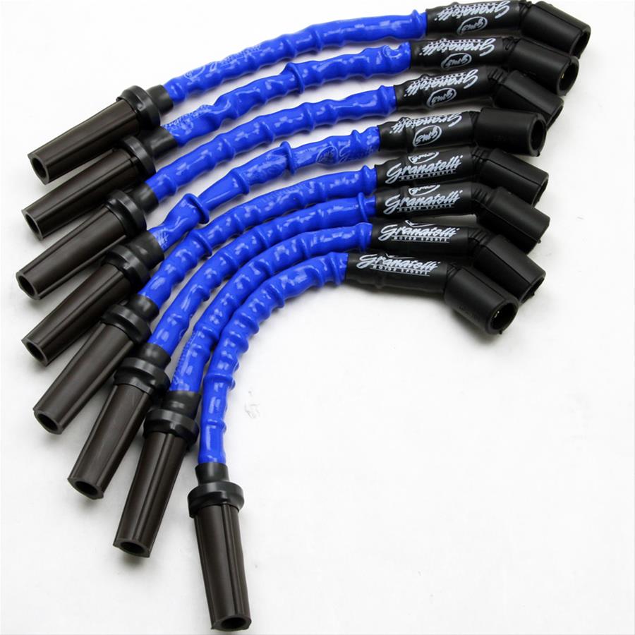 8mm Coil-Near-Plug Spark Plug Wires, 10-Inch, Blue