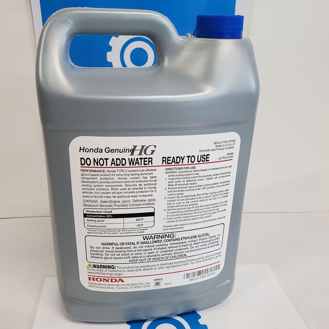 Type 2 Antifreeze/Coolant 1 Gallon