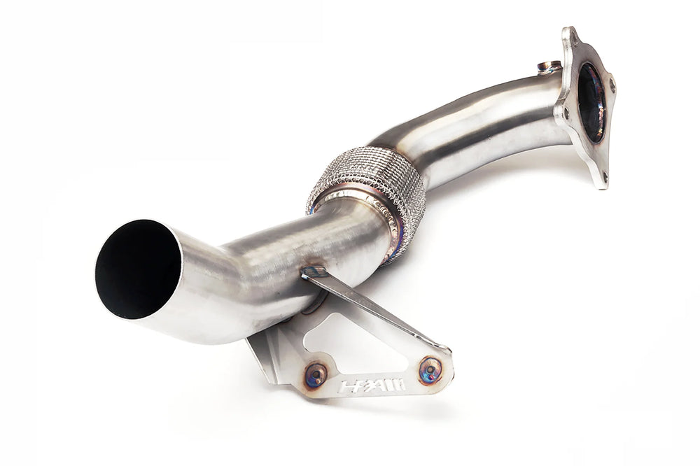 3-Inch Mandrel Bent Stainless Steel Downpipe w/ Cat