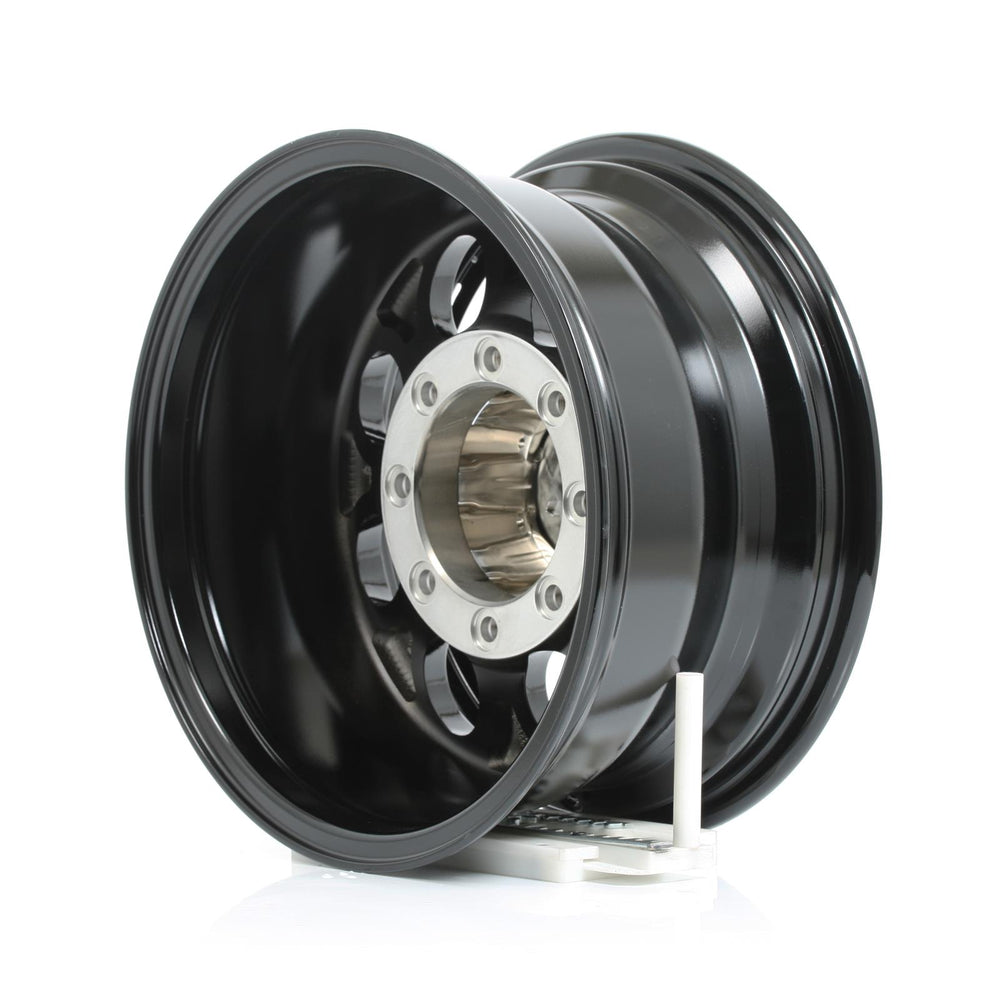 174 16-Inch 8-Hole Gloss Black Machined Simulated Beadlock Wheel