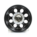 174 16-Inch 8-Hole Gloss Black Machined Simulated Beadlock Wheel