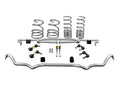 Front and Rear Sway Bar Kit with Drop Links and Lowering Springs