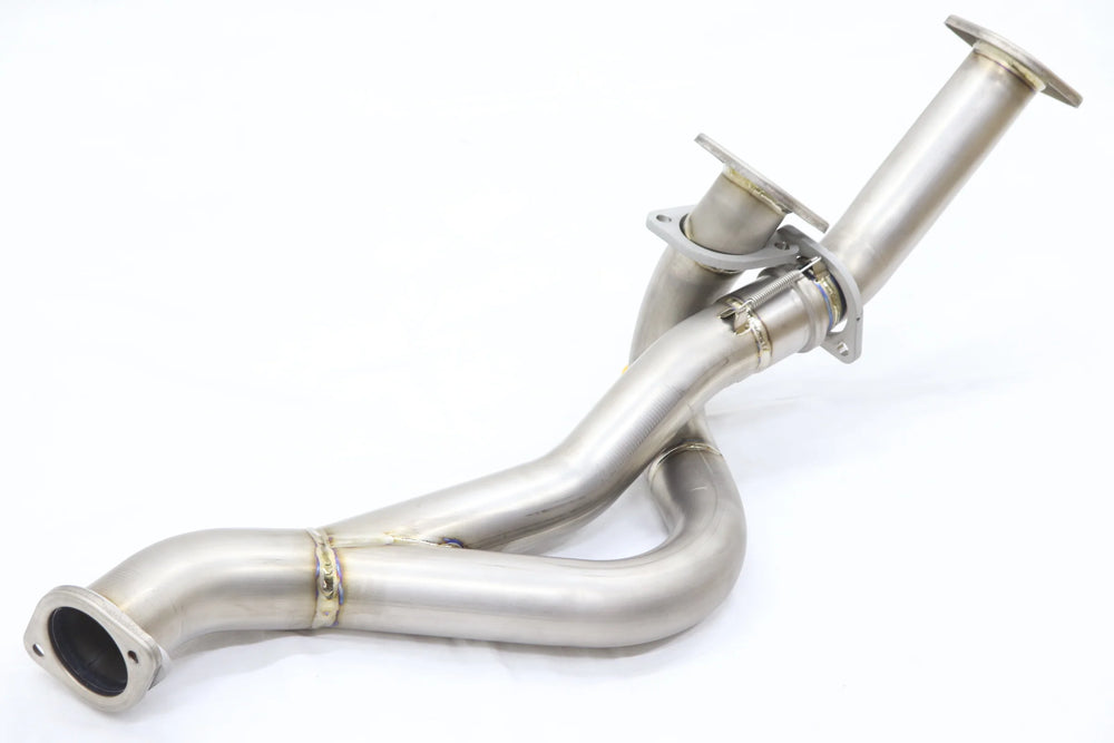 Dual 70mm to Single 80mm Exhaust Pipe Transition