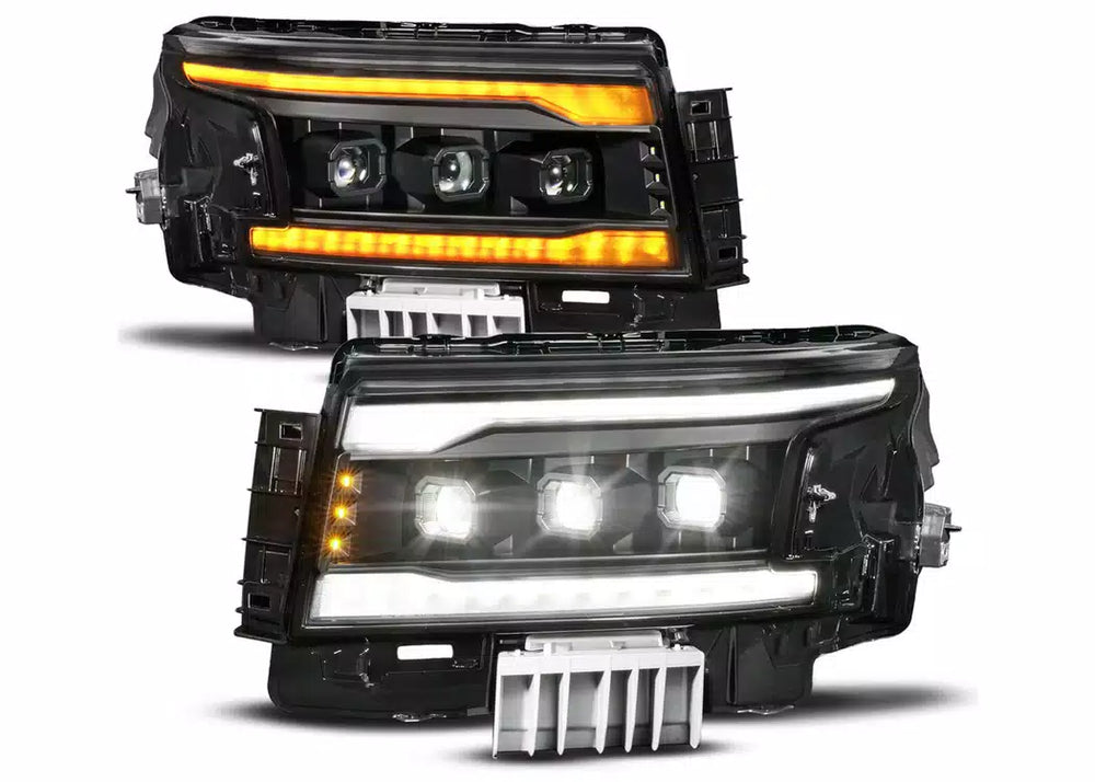 ANZO Z-SERIES BLACK FULL LED PROJECTOR HEADLIGHTS 111646X