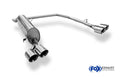 Cat-Back Exhaust System w/ 55mm Pipe, 100mm Tailpipes