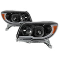 Clear Lens Black Housing Headlight Assembly