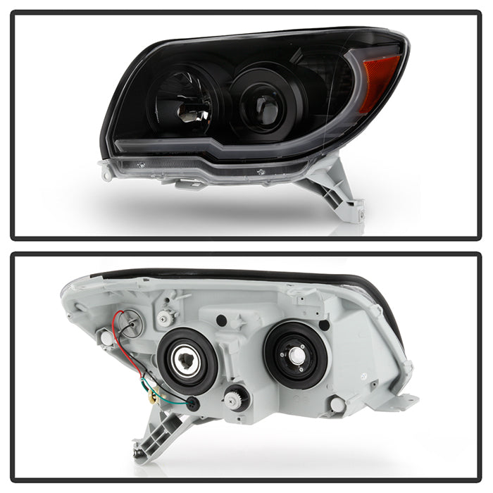 Clear Lens Black Housing Headlight Assembly