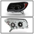 Clear Lens Black Housing Headlight Assembly