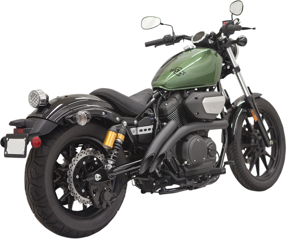 Radius Sweeper Exhaust System Black for Yamaha XV 950 R ABS