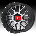 XD820 Grenade 20x9 18mm 5x139.7 Satin Black w/Machined Face Wheel