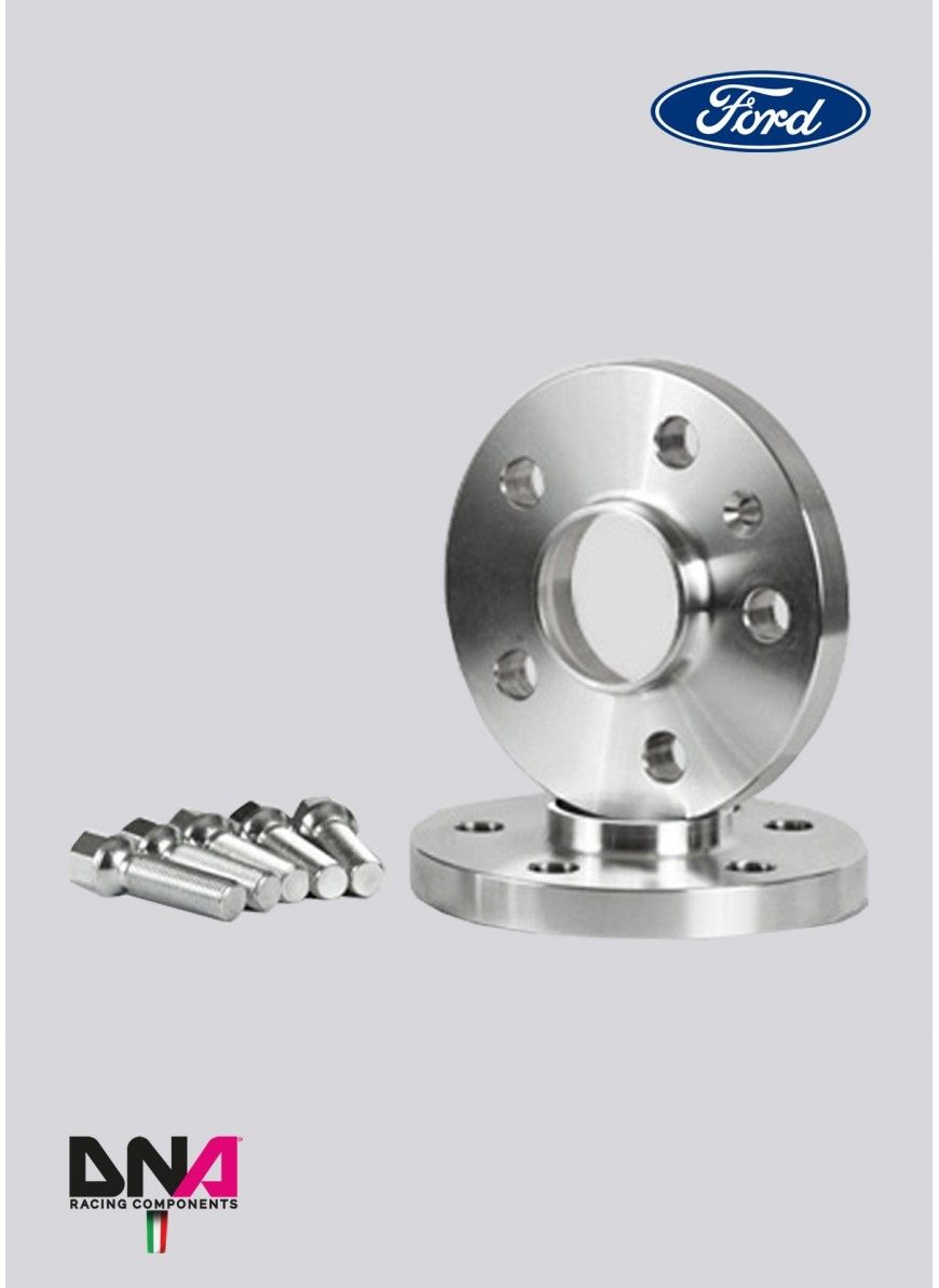DNA Racing wheel spacers (pair) 5 mm + bolts kit