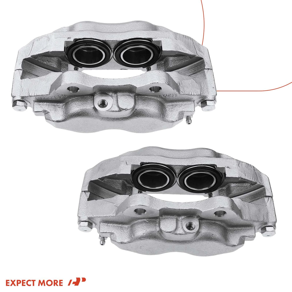 Front 4-Piston Brake Caliper Set