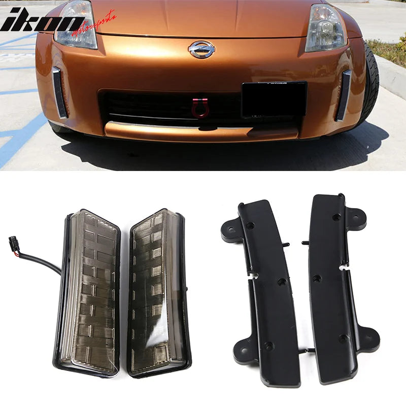 LED DRL Reflector Lights - Smoked