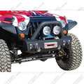 MBRP 2007 2017 Jeep Wrangler JK Front Stubby Winch Bumper Pkg 131175
