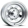 8-Spoke (Series 75) 15x7 Chrome Steel Wheel