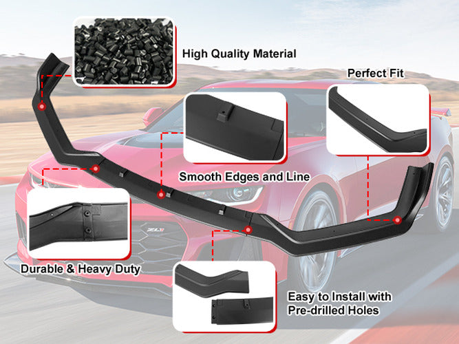 EURO-R Front Bumper Lip Spoiler