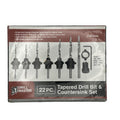 Titanium 3-Piece Step Drill Bit Set