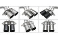 Porsche 992 GT3 Catted Valved Exhaust Package - 4" Slash Cut Single Wall Tips  (Brushed Finish)