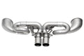 Porsche 992 GT3 Catted Valved Exhaust Package - 4" Slash Cut Single Wall Tips  (Brushed Finish)