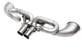Porsche 992 GT3 Catted Valved Exhaust Package - 4" Slash Cut Single Wall Tips  (Brushed Finish)