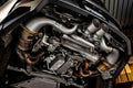 Porsche 992 GT3 Catted Valved Exhaust Package - 4" Slash Cut Single Wall Tips  (Brushed Finish)
