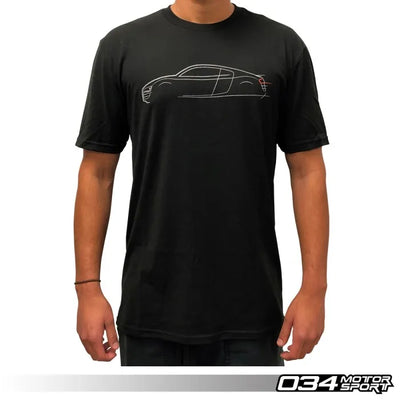 T-Shirt, R8 Line Art, WS