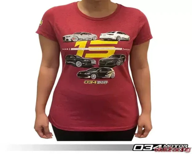 T-Shirt, 034 15th, Red, WS