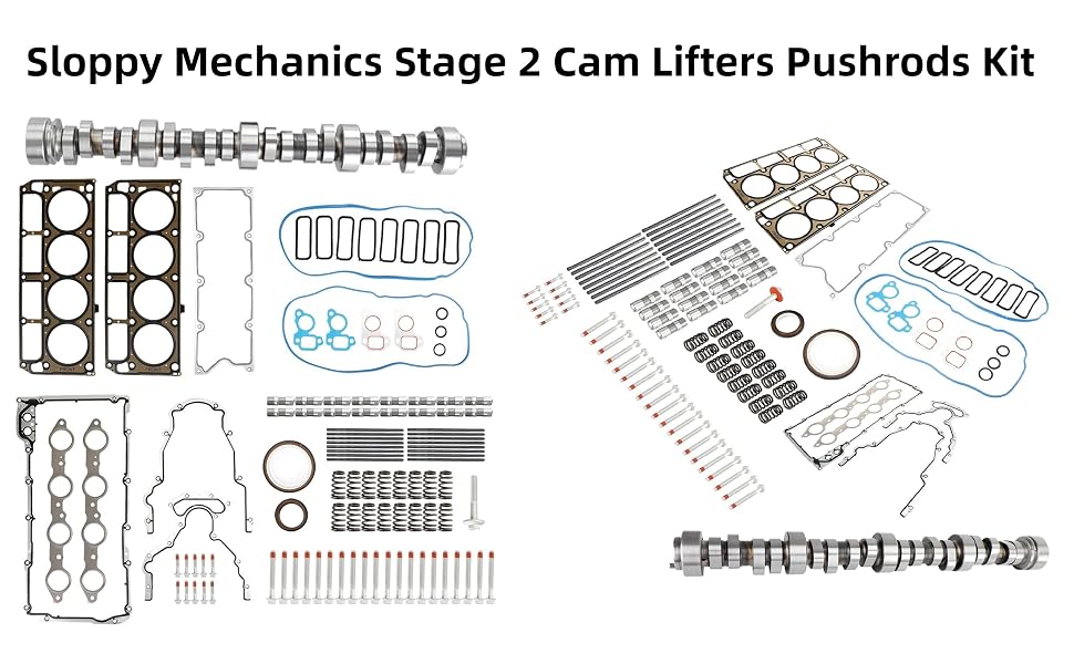 Sloppy Mechanics Stage 2 Cam Lifters Pushrods Kit