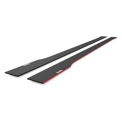 V7R Style Gloss Black ABS Side Skirt Splitters