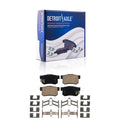 Front and Rear Disc Brake Rotor and Ceramic Brake Pad Kit