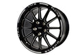 17x10 54mm Offset 5x114.3mm Gloss Black Milled Aluminum Wheel