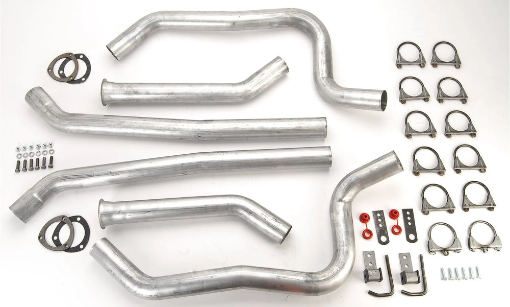 2-1/2 inch 409 Stainless Steel Header-Back Dual Exhaust Kit