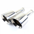 5-Inch Outlet Polished Angle-Cut Round Exhaust Tips (Set of 2)