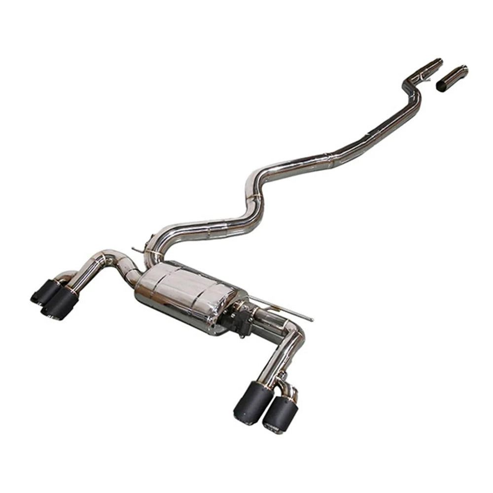 Valved Cat-Back Exhaust System, Quad-Tip