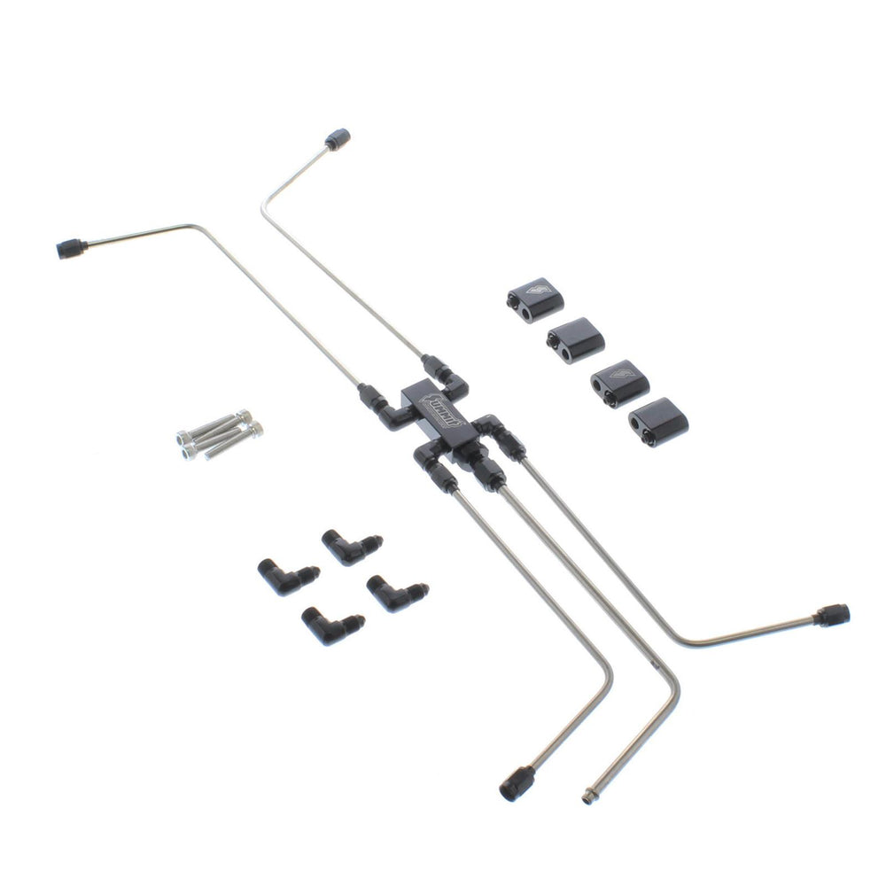 5-Port Distribution Block with Stainless Steel Hard Lines