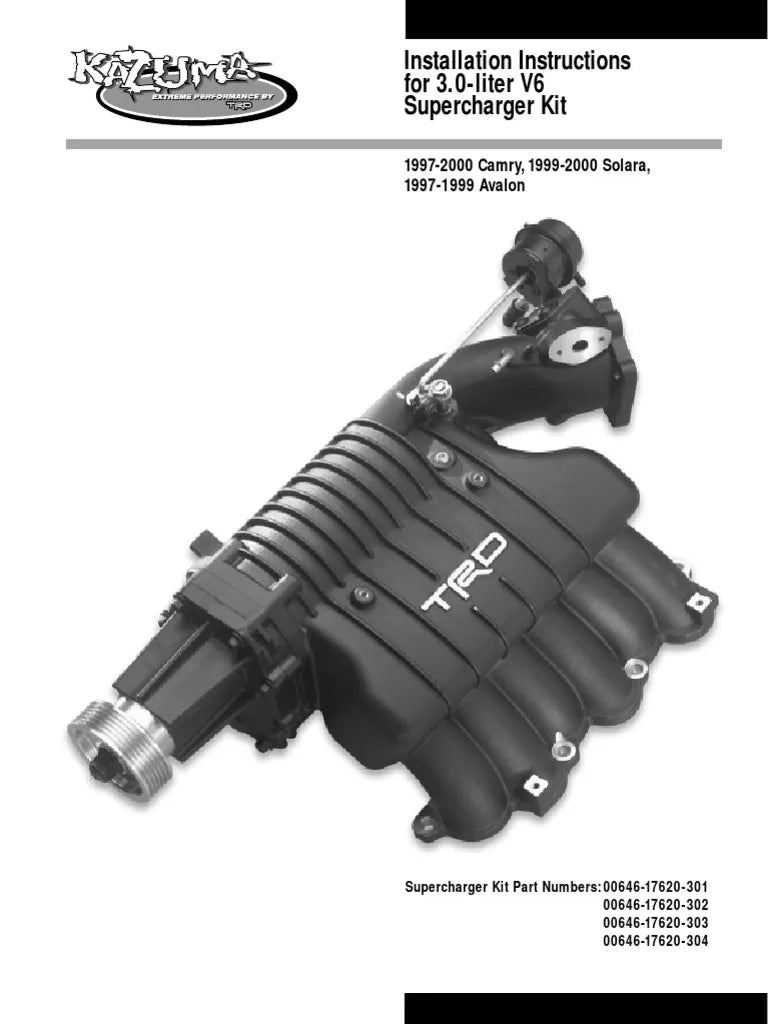 Supercharger Assembly 1MZFE 3.0L Automatic Transmission