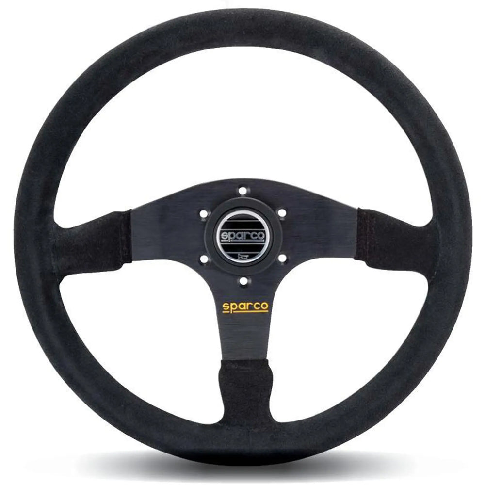 R375 350mm Suede Flat Steering Wheel