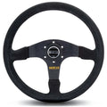 R375 350mm Suede Flat Steering Wheel