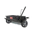 DROP SPREADER 5 CU FT 3PT HITCH 350 LB CAPACITY STAINLESS STEEL SILVER