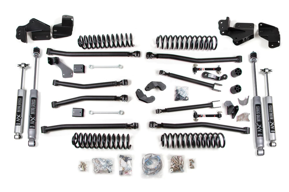 4-Inch Long Arm Suspension Lift Kit w/ FOX 2.0 Shocks