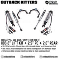 2-Inch Lift Kit w/ FOX 2.5 Remote Reservoir Coil-Overs